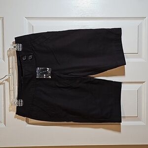 New The Limited Drew Fit Bermuda Shorts  Chocolate Brown Modest Short Size 2
